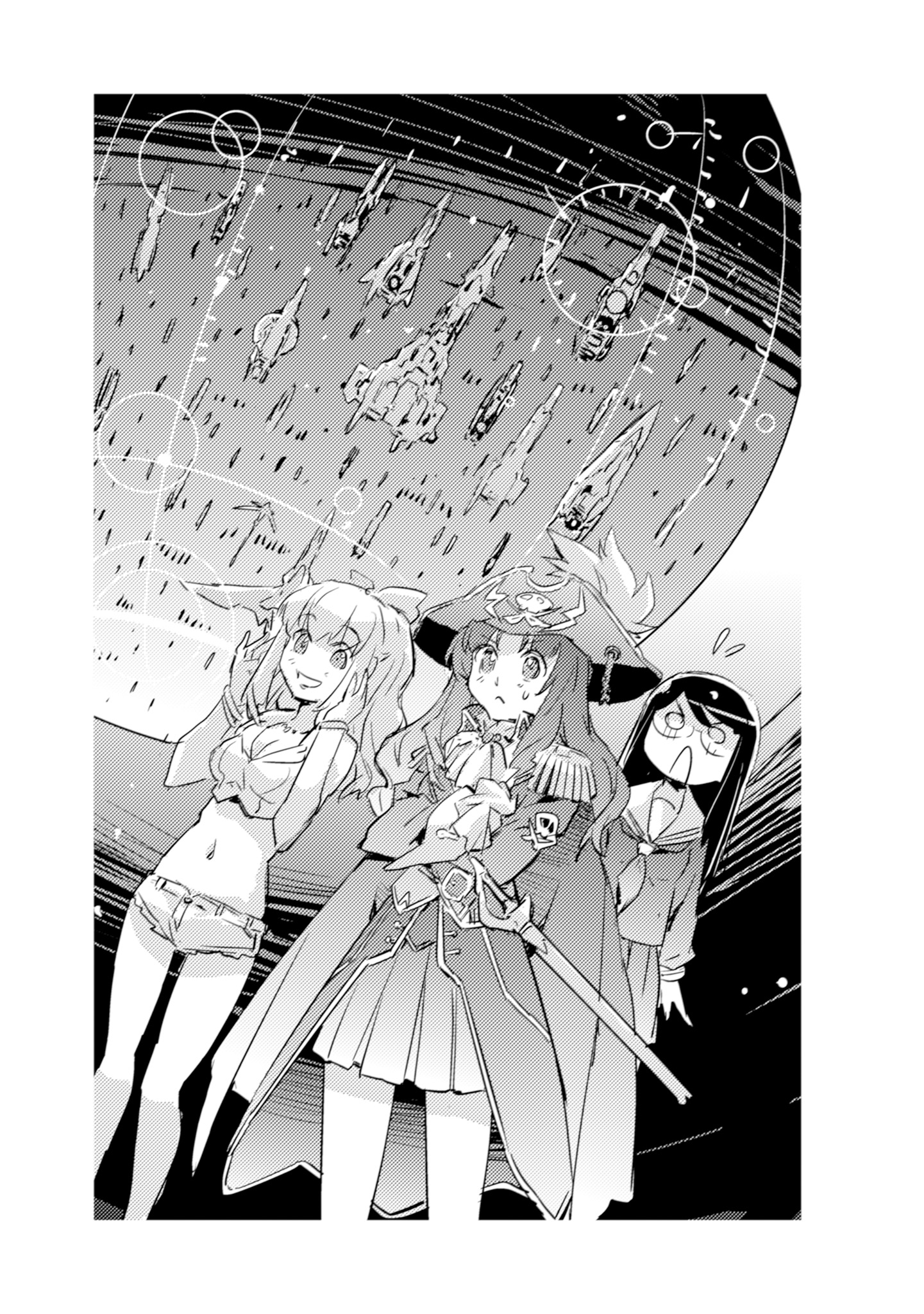 A group of anime girls Description automatically generated