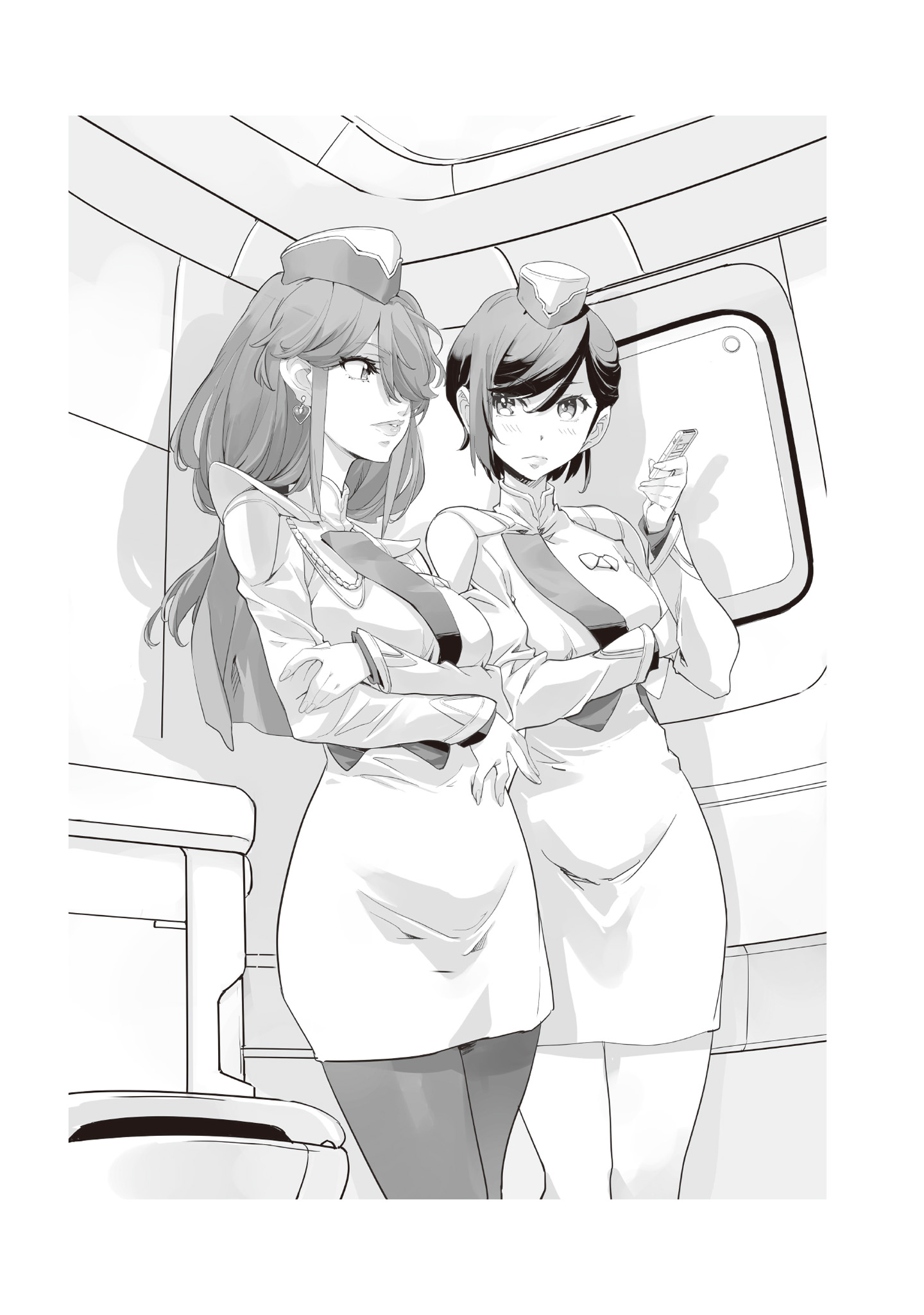 A couple of women in uniform Description automatically generated