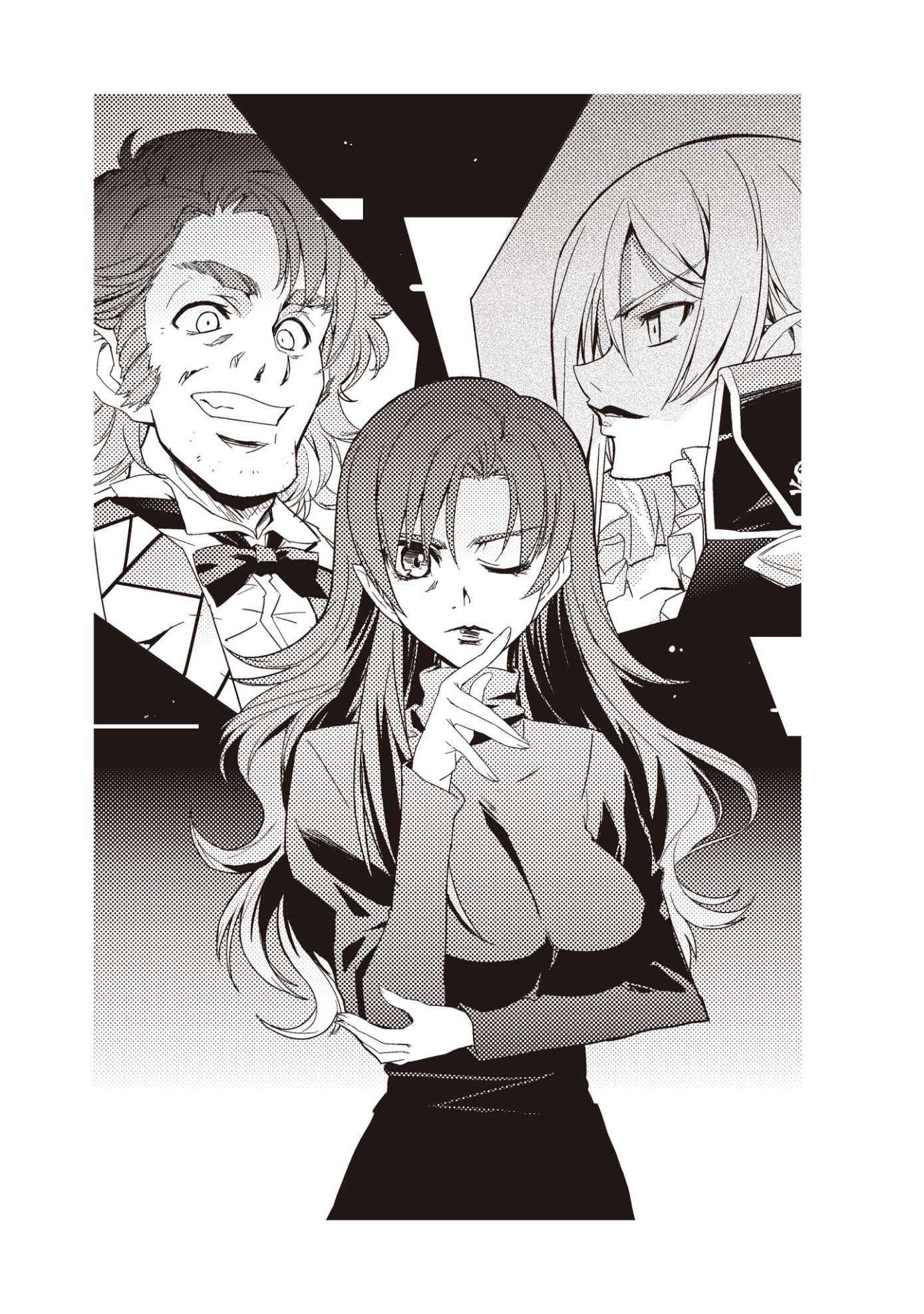 A person with long hair and a person in a black shirt  Description automatically generated