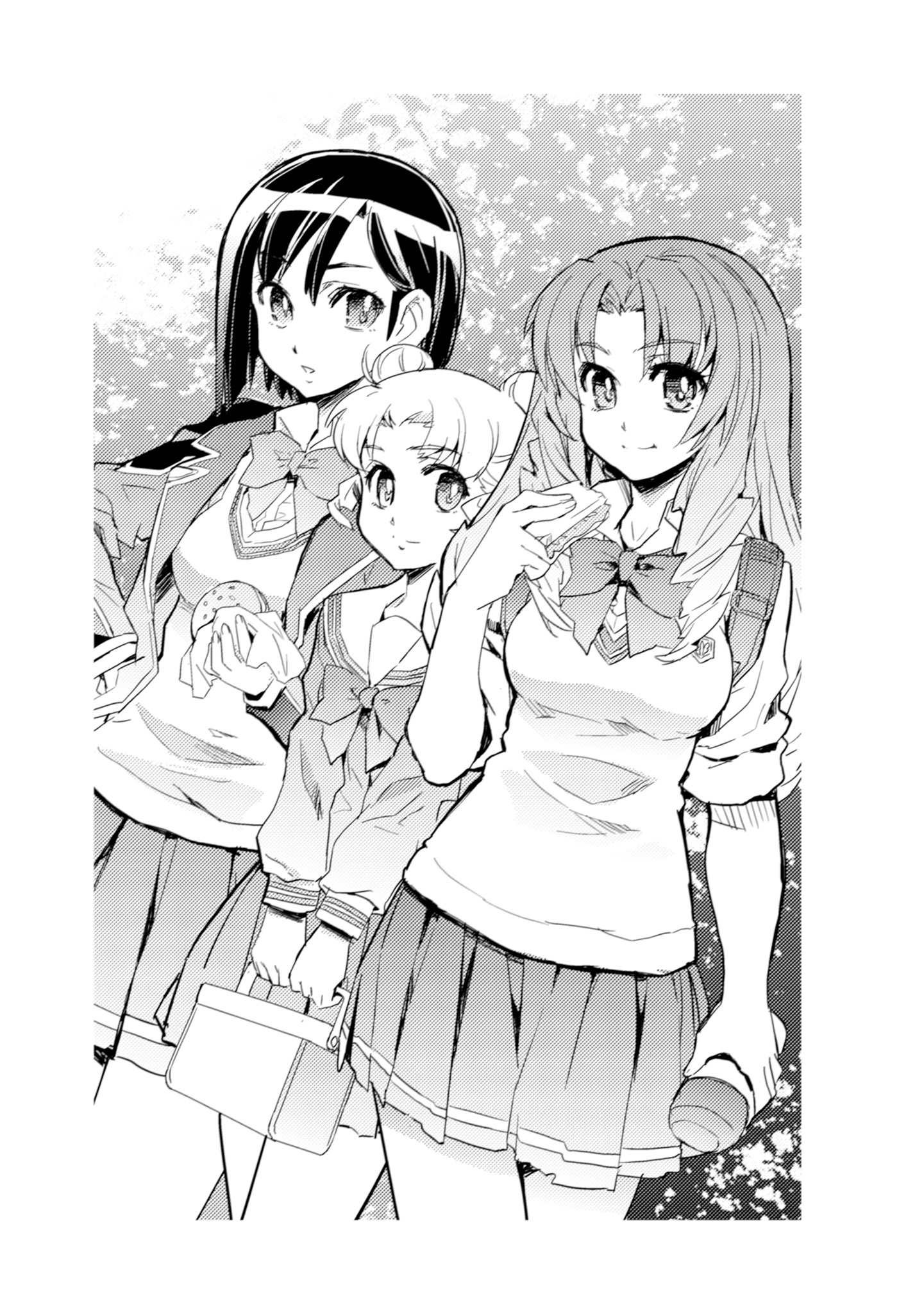 A group of girls with long hair  Description automatically generated